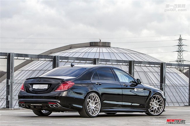 新款奔馳S級320 400 500改裝PriorDesigh大包圍 AMG S63碳纖后唇