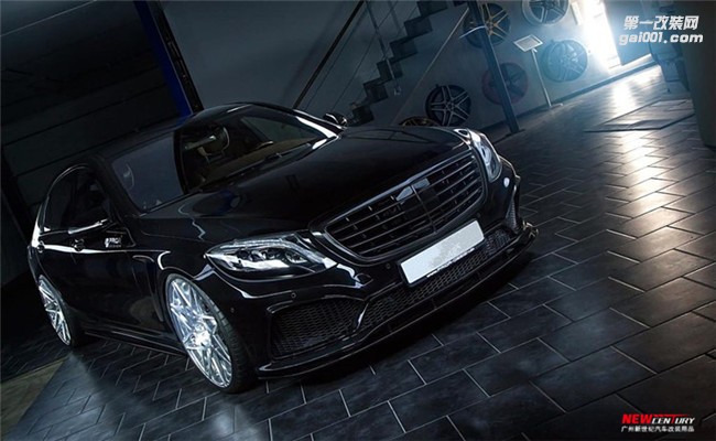 新款奔馳S級320 400 500改裝PriorDesigh大包圍 AMG S63碳纖后唇