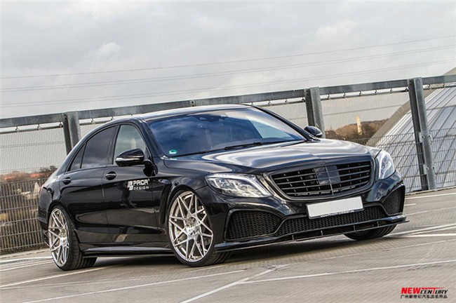 新款奔馳S級320 400 500改裝PriorDesigh大包圍 AMG S63碳纖后唇