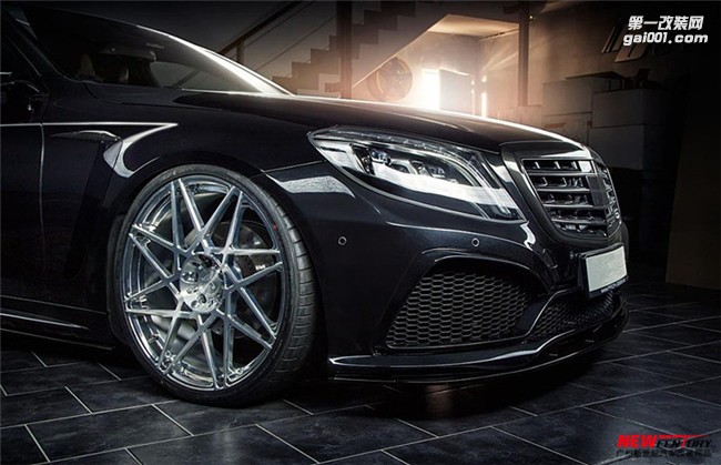 新款奔馳S級320 400 500改裝PriorDesigh大包圍 AMG S63碳纖后唇