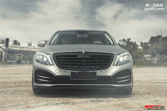 新款奔馳S級320 400 500改裝PriorDesigh大包圍 AMG S63碳纖后唇
