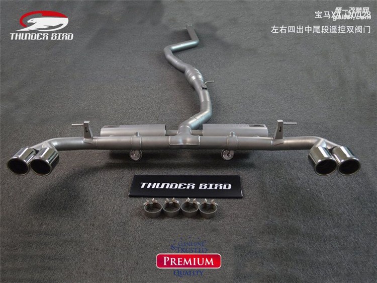 寶馬X4 I20 I28 2017款 thunder bird 雷鳥中尾四出改裝排氣管 閥門排氣