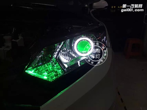【廣州炫瀾車燈】本田XRV升級精剛海拉5雙光透鏡+精剛X5安定器