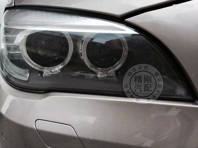 【廣州炫瀾車燈】標(biāo)致升級(jí)精剛海拉5雙光透鏡+精剛X5安定器