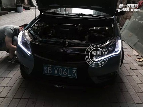 【廣州炫瀾車燈】傳祺GS5升級精剛海拉5雙光透鏡+精剛安定器