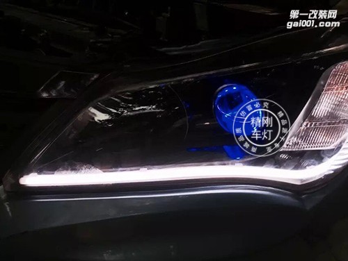 【廣州炫瀾車燈】傳祺GS5升級精剛海拉5雙光透鏡+精剛安定器