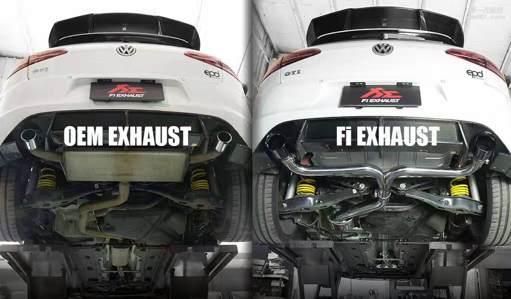 Fi exhaust  for VW GOLF MK7 疯狂大白兔