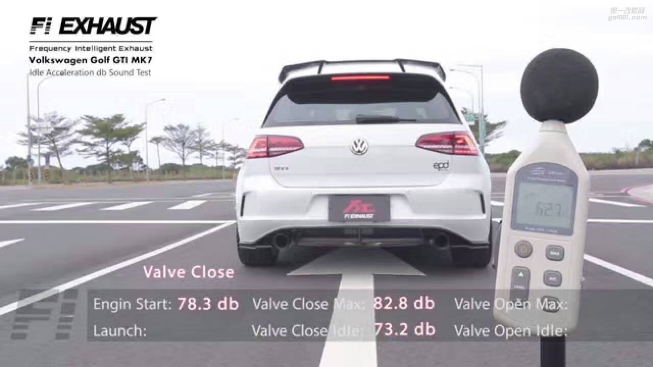 Fi exhaust  for VW GOLF MK7 疯狂大白兔