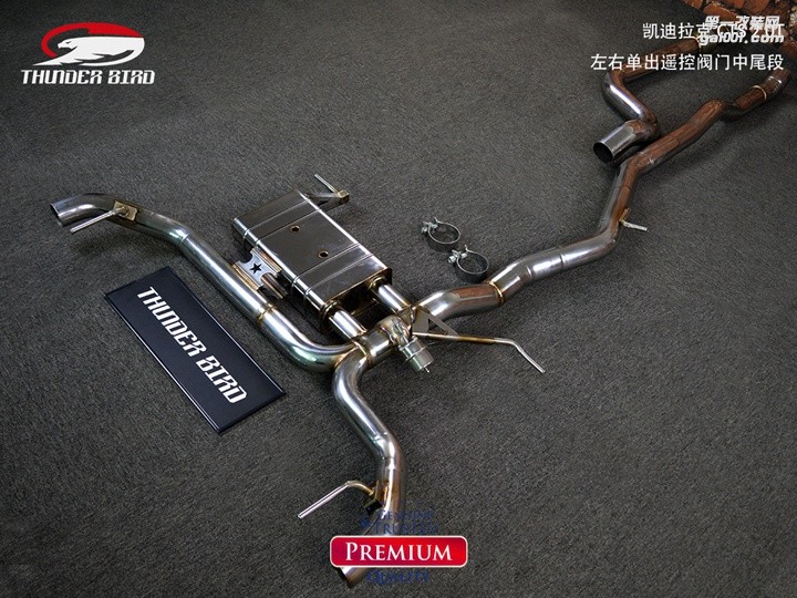 澳洲雷鳥 凱迪拉克 CTS 2.0T 左右單出遙控閥門中尾段排氣管