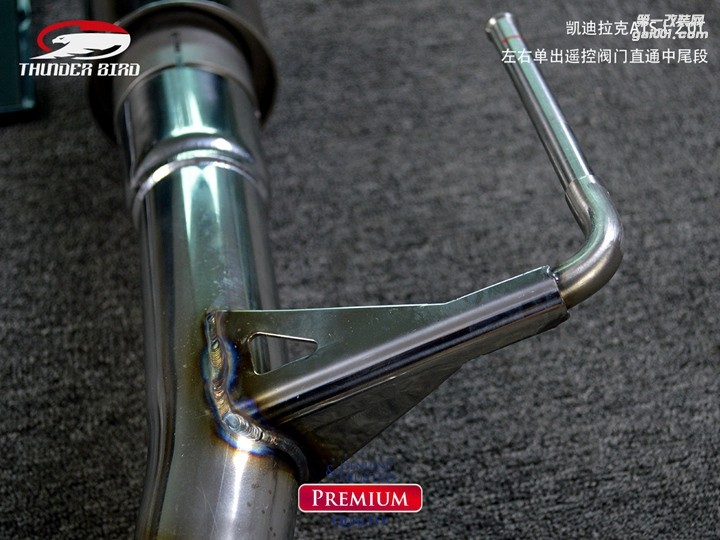 澳洲雷鳥 凱迪拉克ATS-L 2.0T 左右單出遙控閥門直通中尾段排氣管