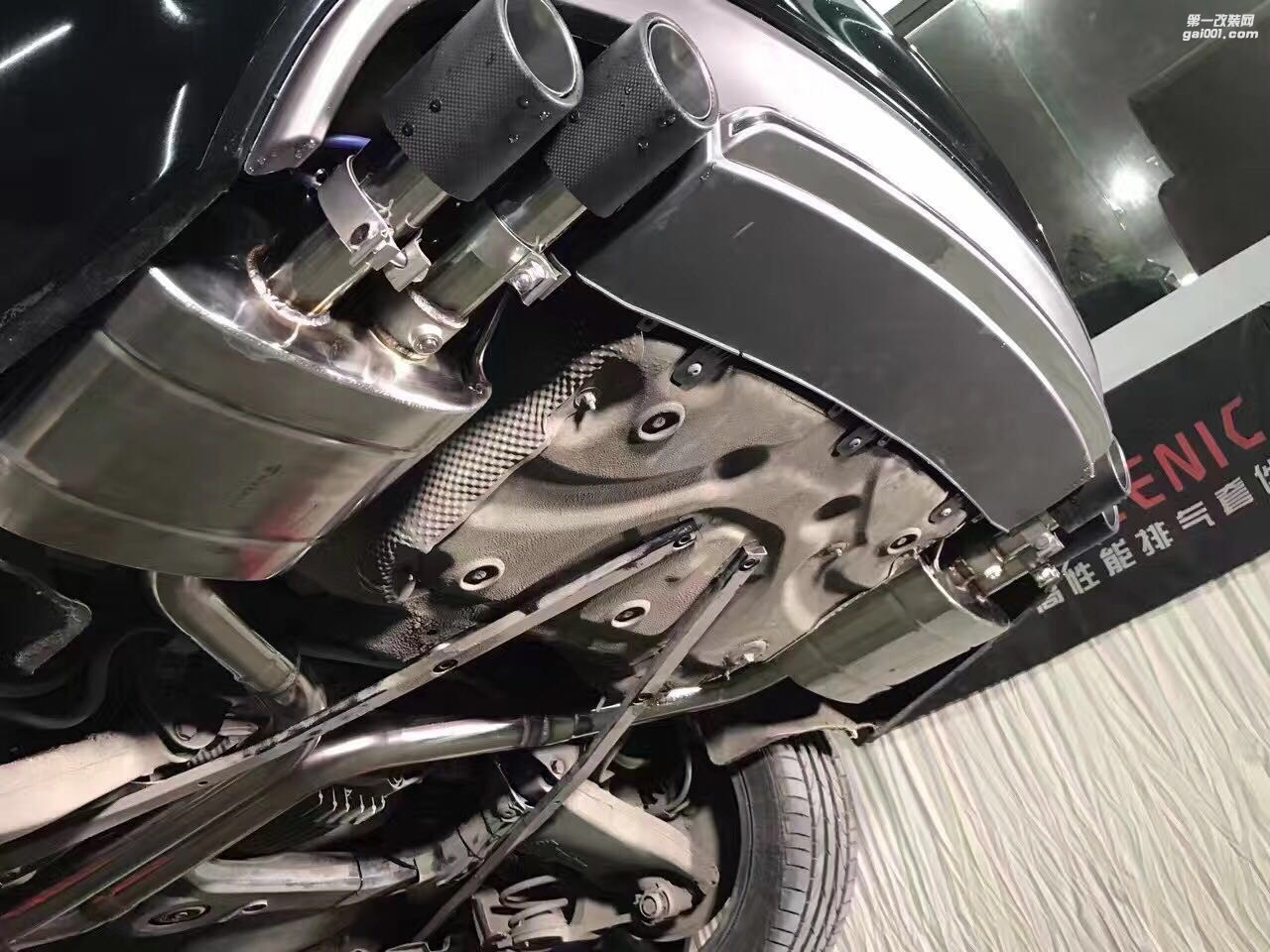 奥迪A7高性能排气改装-机械师中尾段