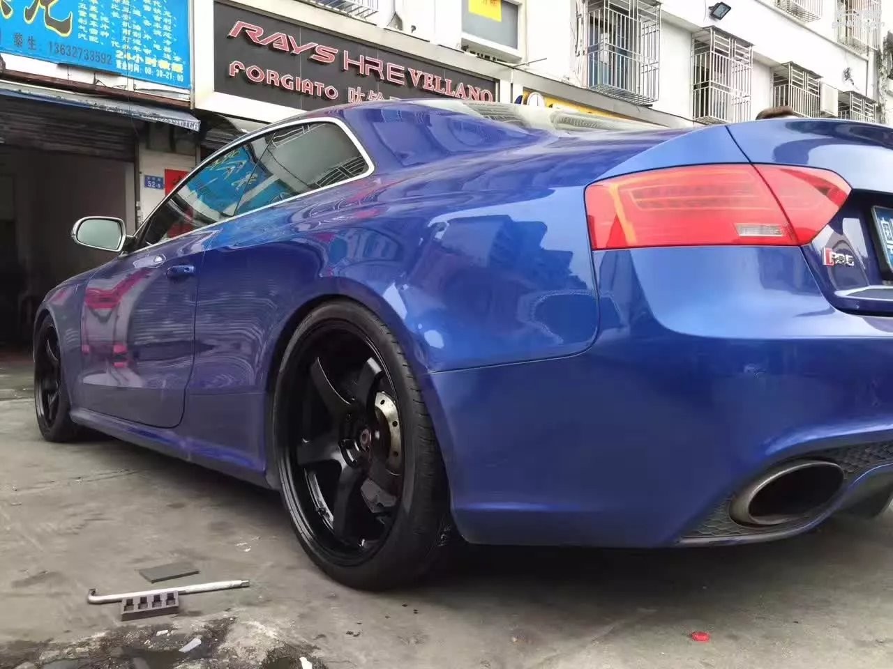 奧迪，換 橫濱 GT  20寸  完工！