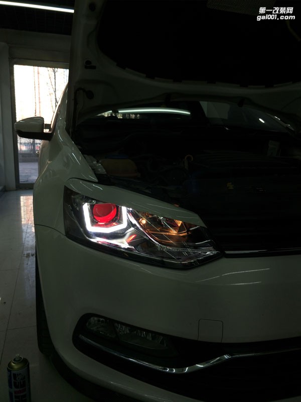 西寧POLO改燈|精藝精車燈改裝|汽車大燈改裝