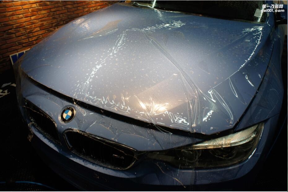 BMW M4施工法國(guó)HEXIS頂級(jí)漆面保護(hù)膜（廣州佛山MOB改色改裝俱樂(lè)部）