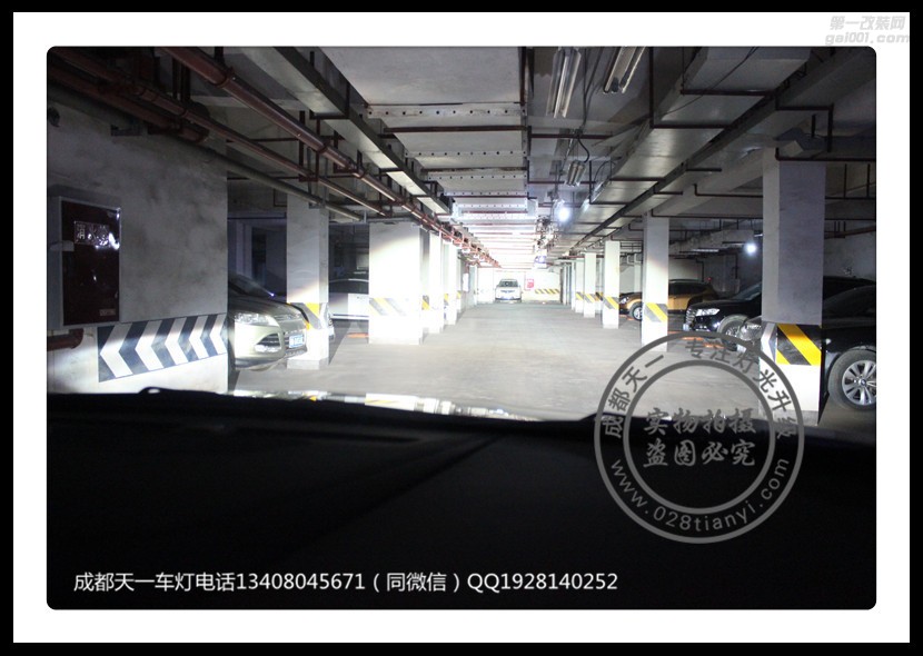 成都05款蘭德酷路澤車燈改裝升級氙氣燈雙光透鏡LED日行燈