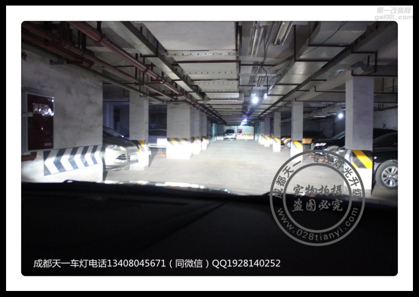 成都05款蘭德酷路澤車燈改裝升級氙氣燈雙光透鏡LED日行燈