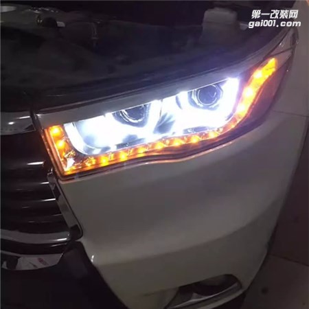 濰坊漢拉達(dá)改車燈升級四透鏡