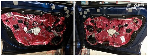 武漢汽車音響改裝-大眾途銳汽車音響改裝三分頻喇叭
