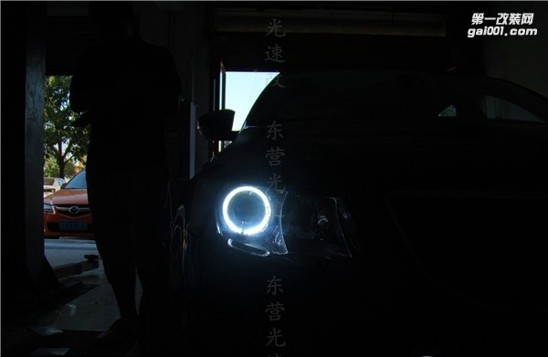 東營(yíng)汽車大燈改裝 16款新明銳升級(jí)海拉5 東營(yíng)光速改