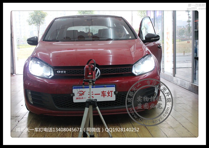 成都高爾夫GTI改裝淚眼LED日行燈