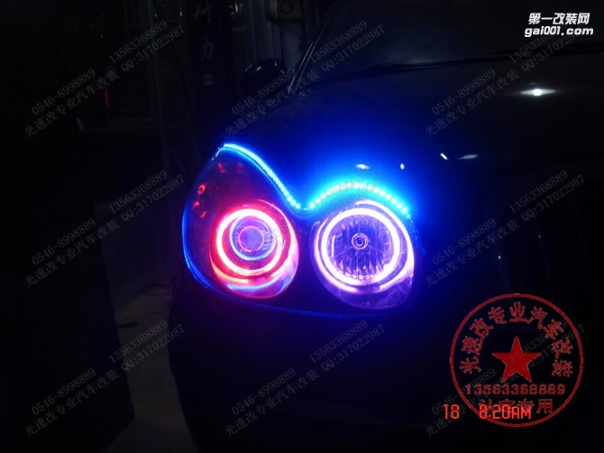 東營汽車改燈 現(xiàn)代 老款索納塔 東營光速改