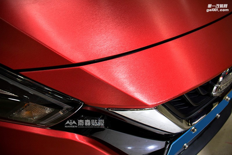 日產(chǎn)藍鳥車身改色效果案例 南森汽車改色出品