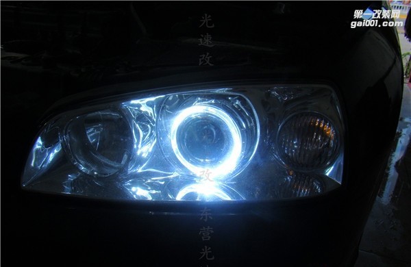 東營(yíng)改燈 現(xiàn)代 伊蘭特升級(jí)海拉5 東營(yíng)光速改