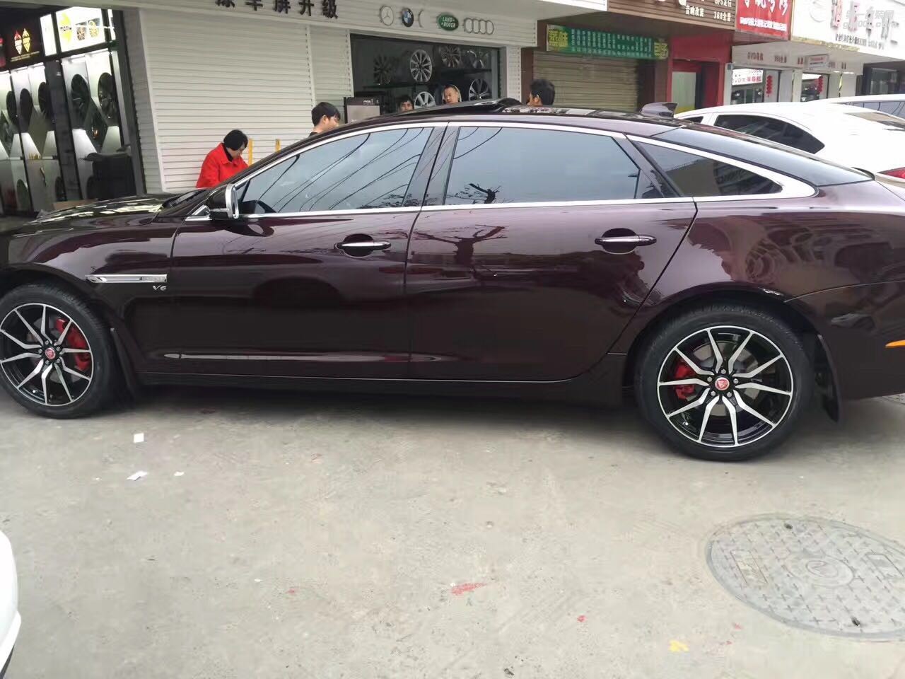 捷豹XJL 提車升級(jí)19寸鍛造輪轂 成都紅駱駝案例