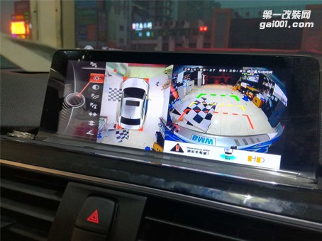 深圳龍華觀瀾遠(yuǎn)大汽車用品 加裝寶馬3系全景記錄儀