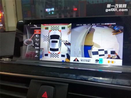 深圳龍華觀瀾遠(yuǎn)大汽車用品 加裝寶馬3系全景記錄儀