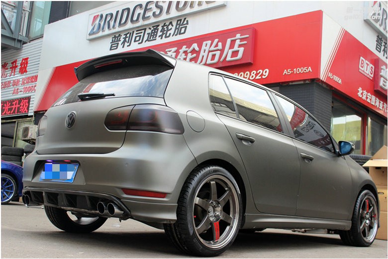 海亞：高爾夫6GTI 經(jīng)典配搭 RAYS TE37SL 紅標(biāo) 18寸鍛造輪轂