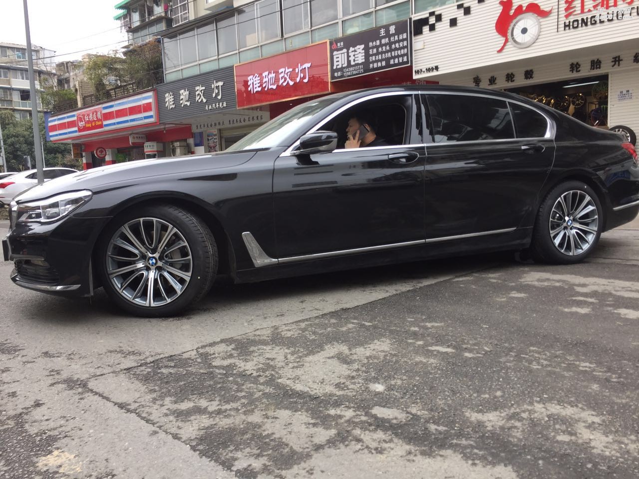 成都紅駱駝 寶馬新7系提車升級改裝輪轂19寸730 740 750 760 鍛造輪轂輪胎