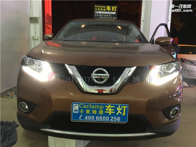 廣州【卡萊姆浦車(chē)燈】日產(chǎn)奇駿：卡萊姆浦海拉5雙光透鏡高亮氙氣燈