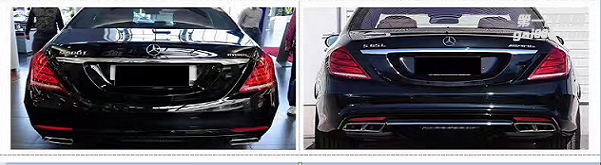 奔馳S級改AMG S65包圍外觀