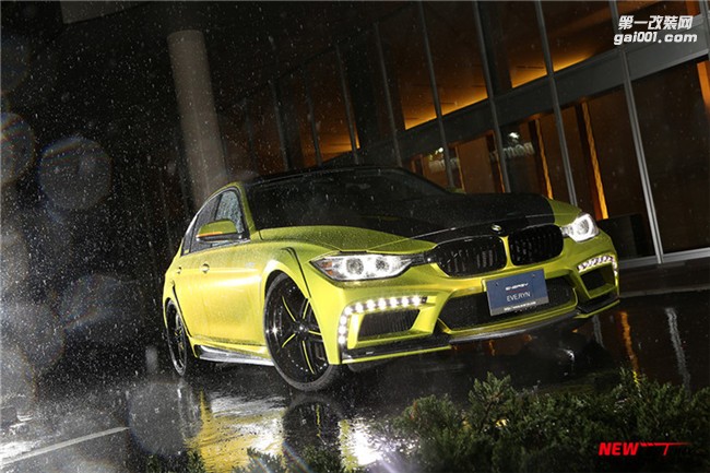 新款寶馬3系改裝大包圍 F30F35寬體Energy Motorsport前后杠機(jī)蓋