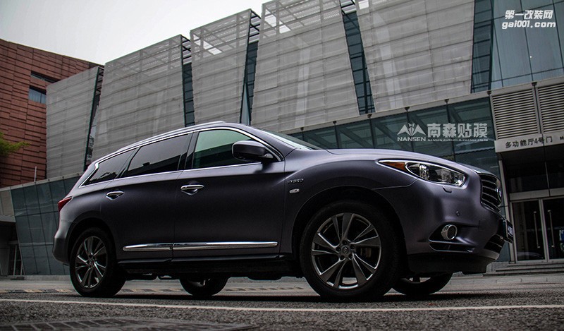 英菲尼迪QX60 車身改色電光灰效果 南森汽車改色出品