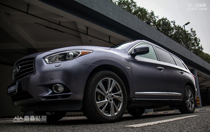 英菲尼迪QX60 車身改色電光灰效果 南森汽車改色出品