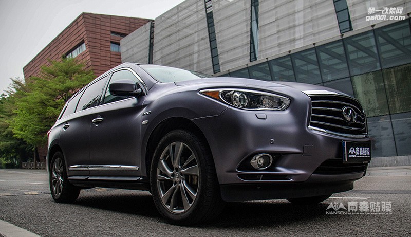 英菲尼迪QX60 車身改色電光灰效果 南森汽車改色出品