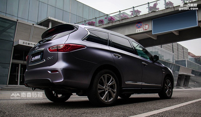 英菲尼迪QX60 車身改色電光灰效果 南森汽車改色出品