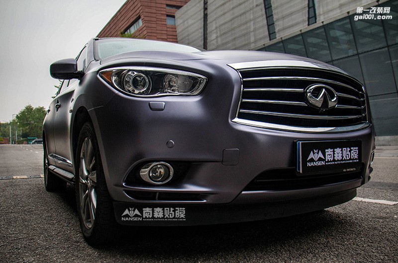 英菲尼迪QX60 車身改色電光灰效果 南森汽車改色出品