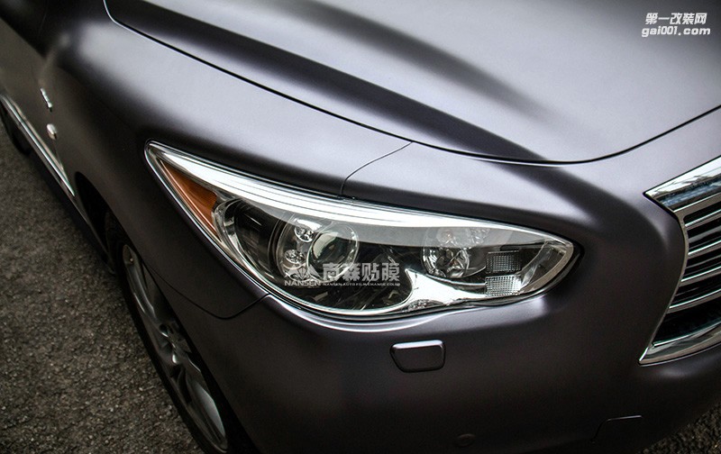 英菲尼迪QX60 車身改色電光灰效果 南森汽車改色出品