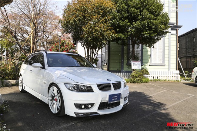 BMW寶馬E90 320 325i大包圍 3系EVERYN碳纖維前后杠擾流排氣尾翼