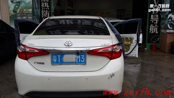 中山億豐行汽車音響改裝.妙手成美音——豐田雷凌汽車音響改裝