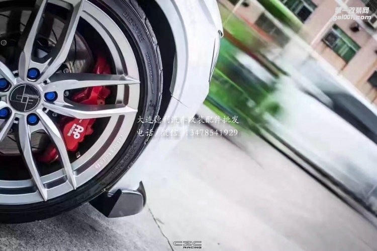 奧迪A3前輪剎車升級(jí)原裝Ap8530大四活塞，搭配355分體碟套裝完工