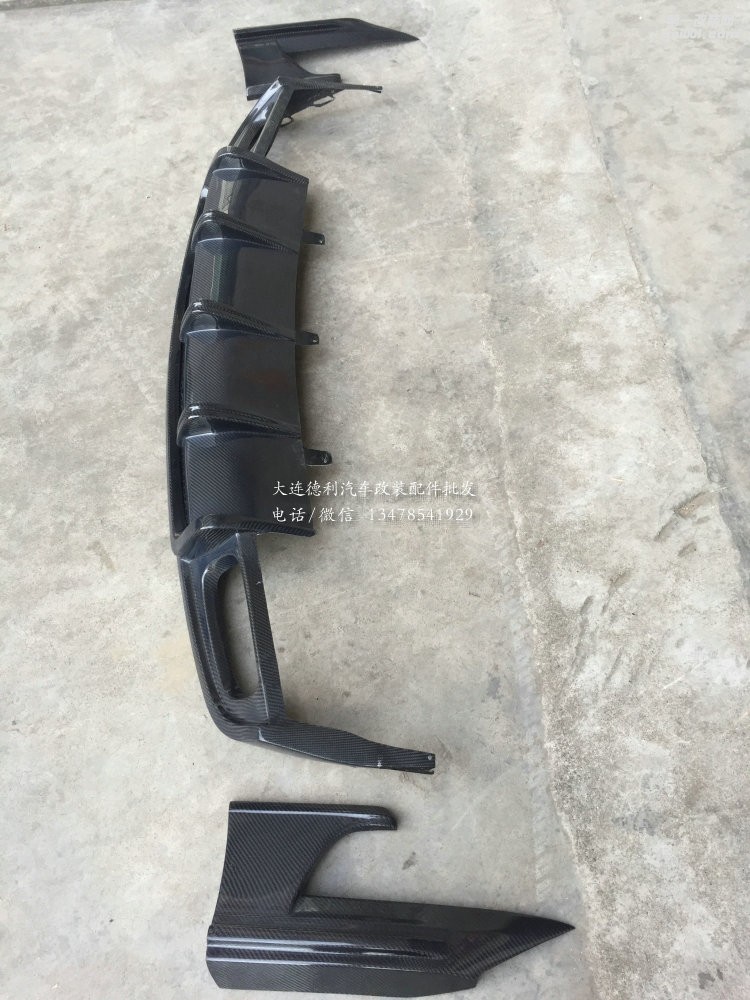 奧迪A6L改裝RS6前杠 ABT碳纖維下鏟后唇