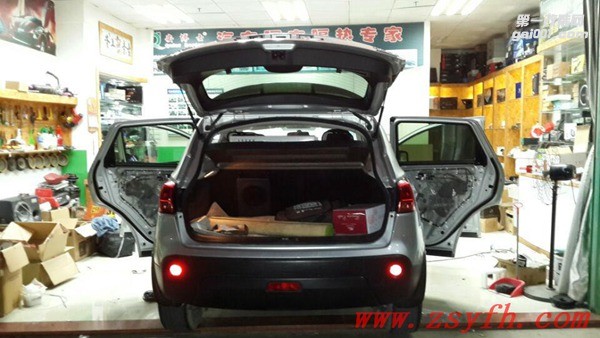 中山億豐行汽車(chē)音響改裝.眾中出個(gè)性——日產(chǎn)逍客汽車(chē)音響改裝
