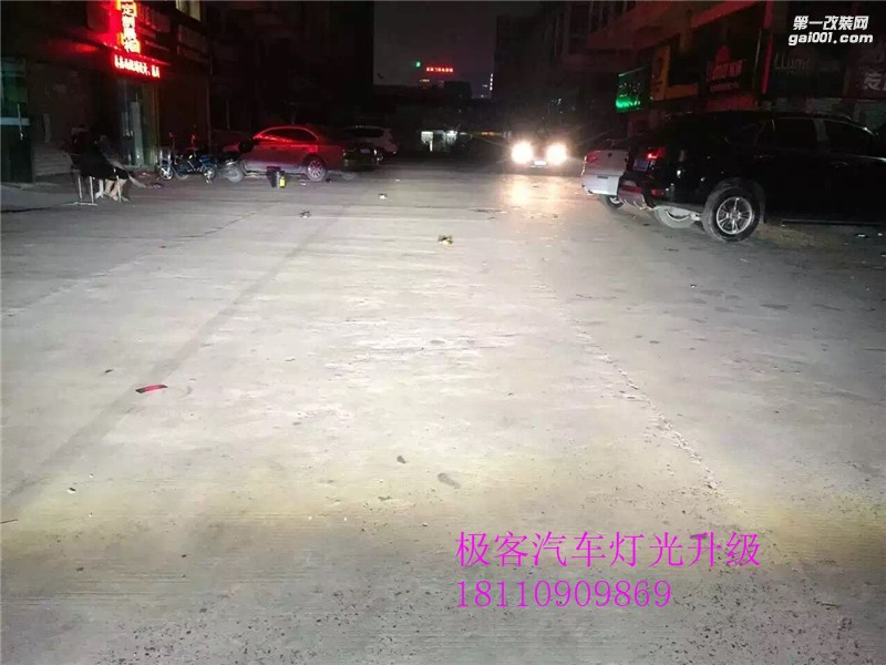 寶馬五系大燈改裝四透鏡/歐司朗氙氣燈套裝/合肥改燈/安徽改燈/極客燈改