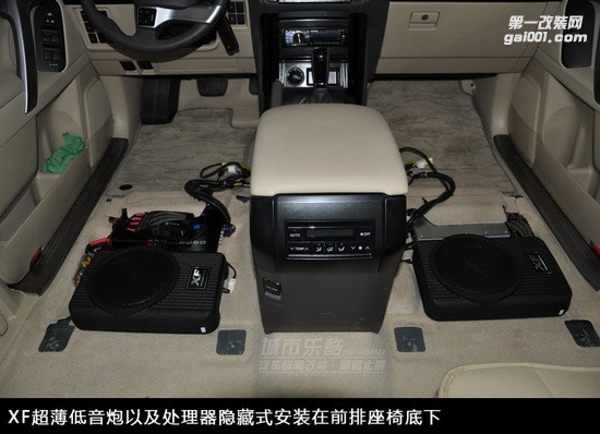 豐田霸道汽車音響改裝德國彩虹喇叭先鋒P99主動三分頻長沙城市樂酷