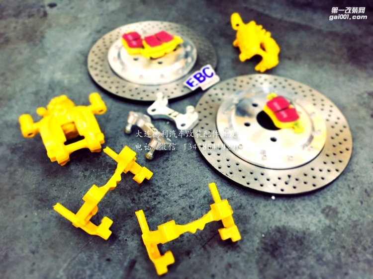 新款TTQ升級前Brembo GT6活塞剎車后加剎車盤