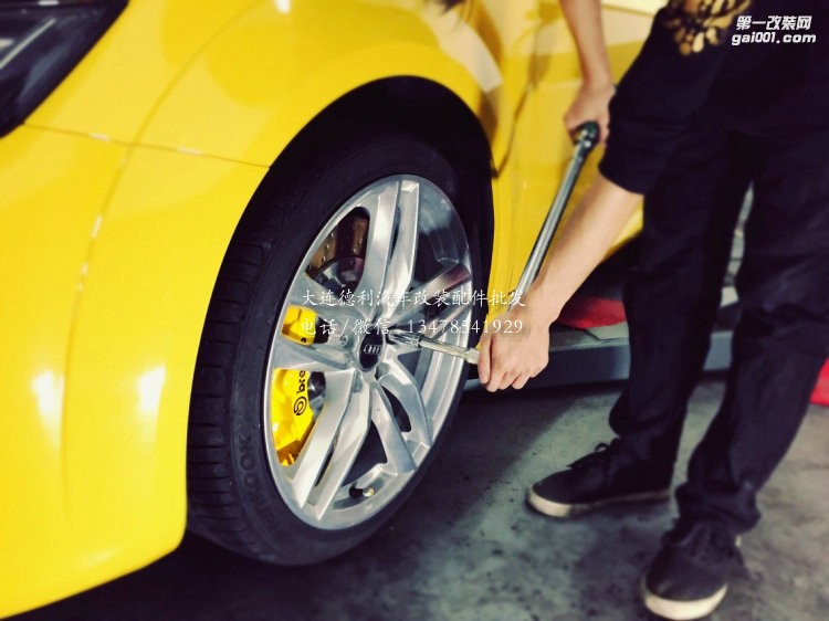 新款TTQ升級前Brembo GT6活塞剎車后加剎車盤